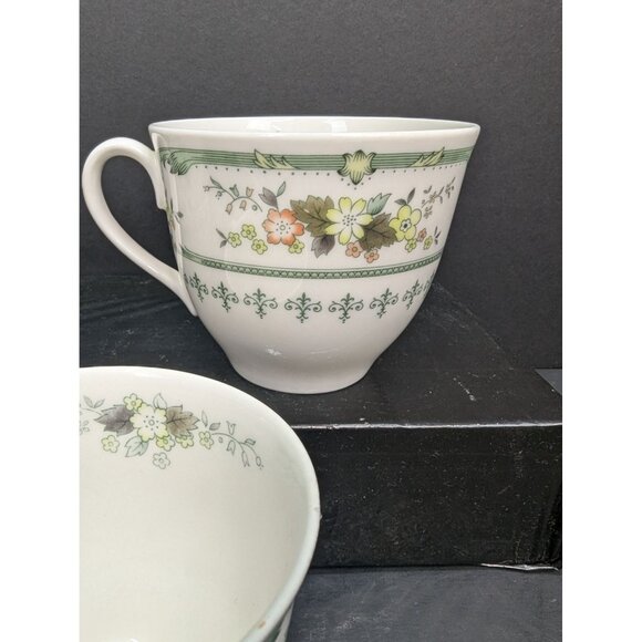 Royal Doulton Provencal T.C. 1034 English Translucent China Flat Teacup Set of 3 - Picture 6 of 10